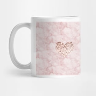 Rose gold - heart Mug